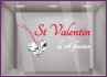 Sticker St Valentin Coeur Diamant Bijouterie Autocollant Adhésif Lettrage 