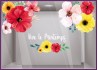 KIt de stickers fleurs géantes Printemps Fleuriste Adhésif autocollant vitrophanie