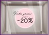 STICKERS VENTES PRIVEES POUR LES PROMOTIONS A COLLER SUR LA DEVANTURE MAGASIN