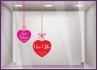 Kit de Stickers Promo Saint Valentin `a personnaliser amour fete vitrophanie mode maroquinerie vitrine