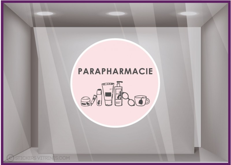 Sticker Parapharmacie Autocollant Adhésif Pharmacie Magasin Vitrine Signalétique 