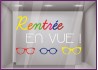 Sticker C'est la Rentrée Lunettes Opticien Magasin Vitrine Devanture Autocollant Adhésif