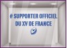 Sticker Supporter Officiel Du XV de France Rugby coupe du monde autocollant sport vitrine