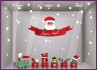 Kit de Stickers Petit Train de Noël hiver neige flocons jouets devanture magasin fetes vitrophanie 