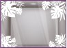 Noël exotique stickers décoration vitrophanie fêtes magasins or argent feuilles calicot vitrine idée déco été palmier