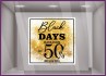 Sticker Carré Black Days Paillettes à Personnaliser