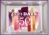 Sticker Promotion Color Days Personnaliser vitrine enseigne promotion offre vitrophanie idee deco devanture destockage magasin