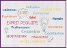 Sticker Nuage de Tags Esprit d'équipe motivation teamwork bureau mur vitrine calicot buzzword entreprise