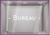 Sticker lettrage bureau vitrophanie signalétique porte mur locaux professionnels signalisation cabinet lettres adhésives