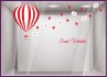Kit de stickers Courrier du Coeur Saint Valentin Calicot  Vitrophanie deco enseigne boutique fleuriste bijouterie magasin