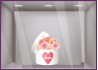 Sticker Boite de Roses St Valentin fete vitrophanie amour coeur devanture enseigne 14 fevrier magasin fleuriste bijouterie saint