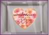 Sticker Promotion Coeur Rose A Personnaliser Vitrophanie Boutique Calicot Promotions Offres fleuriste bijouterie st valentin