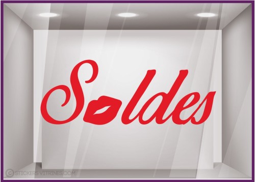 Sticker Soldes Bisou institut de beaute mode parfumerie chaussure accessoire destockage braderie liquidation demarque promotion 