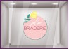 Sticker Jolie Braderie vitrophanie vitrine devanture mode maroquinerie boutique destockage commerce vitre bijouterie