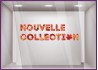 Sticker Motif Automne Nouvelle Collection Feuilles adhésif autocollant vitrophanie lettrage magasin