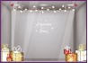 KIT DE STICKERS GUIRLANDE DE NOEL ET 6 CADEAUX CALICOTS LETTRAGE ADHESIF DECORATION VITRINE MAGASIN MODE