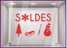 Sticker Soldes Sport d'Hiver promotion offre promotionnelle destockage braderie liquidation sport decoration noel
