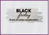 Sticker Black Friday 10 jours paillete argent PROMOTIONS MAGASIN MODE BIJOUTERIE MAROQUINERIE VITRINE CALICOT DEVANTURE days