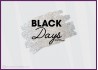 Sticker Black Days paillete argent PROMOTIONS DEVANTURE VITRINE COMMERCE MODE MAGASIN BIJOUTERIE CALICOT VITRE FRIDAY DESTOCKAGE