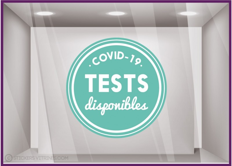 Sticker Repositionnable Tests Covid 19 Disponibles