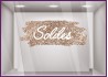 Sticker Soldes devanture fournisseur mode promotion offre promotionnelle destockage braderie liquidation calicot vitre adhesif