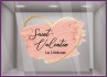 Sticker Coeur Paillettes Saint-Valentin autocollant lettrage adhesif magasin Calicot bijouterie beaute mode idée deco