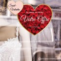 Sticker 2 Coeurs Enlacés Promotion à Personnaliser Saint Valentin fleuriste mode deco bijouterie calicot promo commerce