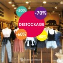 Sticker Ronds Destockage Pourcentages promotions reductions autocollant vitrine mode deco magasin