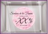 PROMOTION SEMAINE DE LA FEMME ADHESIF VITROPHANIE FLEURISTE JOURNEE MAGASIN OFFRE DEVANTURE 