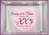 PROMOTION SEMAINE DE LA FEMME ADHESIF VITROPHANIE FLEURISTE JOURNEE MAGASIN OFFRE DEVANTURE 