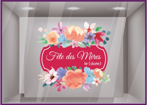 STICKER-ADHESIF-VITRINE-DEVANTURE-COMMERCE-FLEURISTE-CALICOT