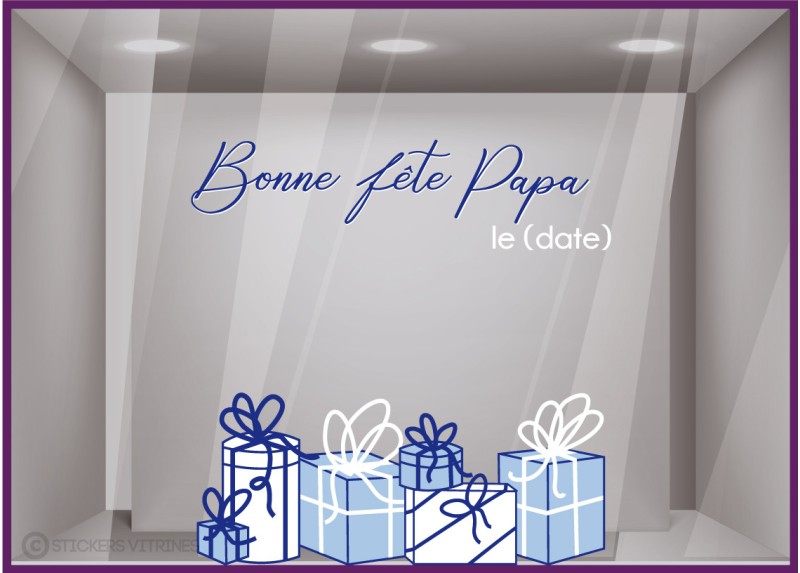 Homme Papa Cadeau Fête Des Pères Personnalisé' Autocollant