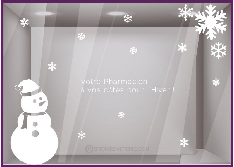 Kit de Stickers Pharmacien Hiver