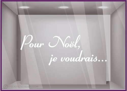 Sticker Pour Noël, je voudrais