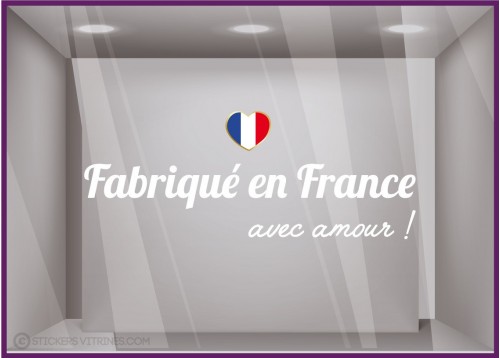 VITROPHANIE-FABRIQUE EN FRANCE-MADE IN-DECORATION-ADHESIF-MAGASIN-COMMERCE-VITRE-LETTRAGE AUTOCOLLANT