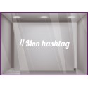 Sticker-hashtag a personnaliser-signaletique-vitrine-instagram-devanture-boutique-tendance-magasin-lettrage adhesif-autocollant 