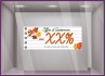 Offre Automne Bandeau Cahier Sticker Autocollant Adhésif Promotion Decoration Boutique Magasin