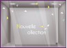 Kit de Stickers Nouvelle Collection Triangles vitrine calicot devanture lettrage adhesif vitre mode bijouterie