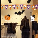 Kit de stickers Halloween-vitrine-devanture-octobre-boutique-magasin-citrouille-fantome-chauve-souris