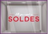 Sticker Soldes  Boutique Destockage All You Need Calicot Autocollant  Decoration Vitrine  Braderie Lettrage