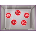 Sticker Soldes Prix Adhesif Calicot Vitrine-Magasin-Deco-Braderie-Promo-Promotion-Destockage-Commerce