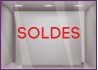 Sticker Soldes Lettre Adhesive Boutique Vitrine Destockage Calicot Soldes Enseigne Liquidation vitrophanie magasin