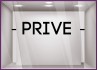 Sticker-PRIVE-lettrage adhesif-texte-porte-bureau-vitrophanie-vitrine-devanture