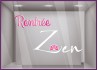 Sticker Rentree Zen devanture vitrines vitrophanie MAGASIN INSTITUT SALON COIFFURE BEAUTE 