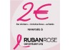 Sticker Coeur Fleurs Femme Octobre Rose sein devanture cabinet médical laboratoire pharmacie cancer adhésif déco magasin 
