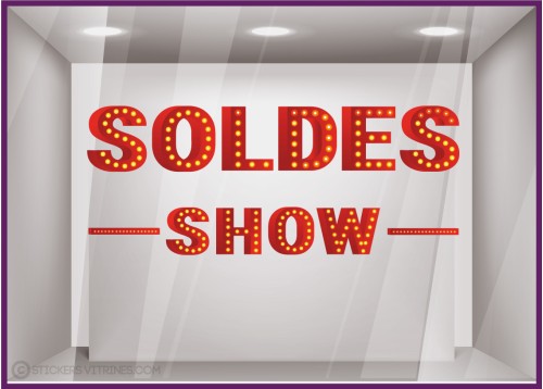 Affiche vitrine soldes AF024 - Comstickers