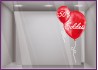 STICKER SOLDES BALLONS ROUGES PROMOTIONS VITROPHANIE FOURNISSEUR MAGASIN COMMERCE CALICOT AUTOCOLLANT GEANT