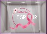 STICKER COURONNE OCTOBRE ROSE ESPOIR CANCER MAGASIN VITRINE DECORATION