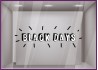 STICKER BLACK DAYS ET CONFETTIS VITRINE DEVANTURE LETTRAGE ADHESIF MAGASIN BOUTIQUE FRIDAY