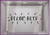 STICKER BLACK DAYS ET CONFETTIS VITRINE DEVANTURE LETTRAGE ADHESIF MAGASIN BOUTIQUE FRIDAY